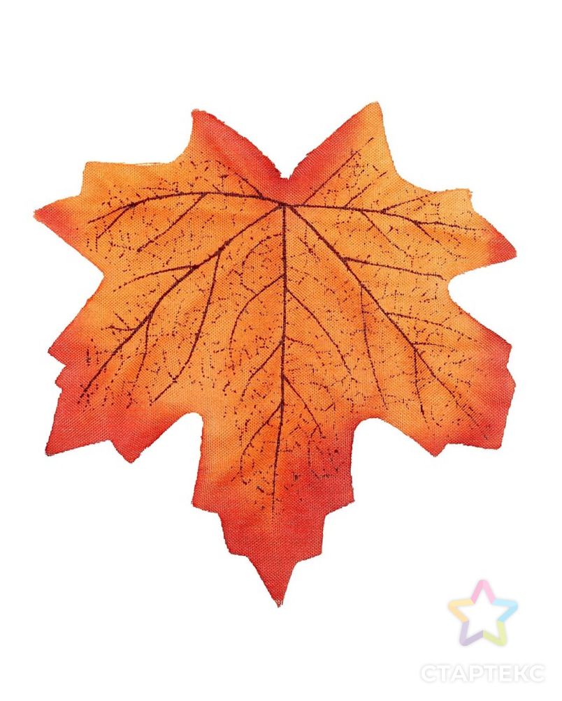 Декор «Осенний лист», набор 50 шт, оранжевый цвет арт. СМЛ-37112-1-СМЛ0001670474 2