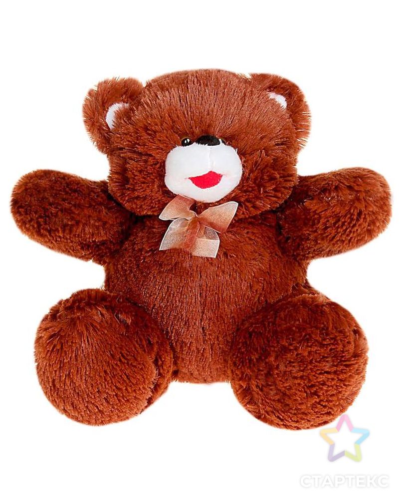 Мягкая игрушка «Медведь с бантом», цвета МИКС арт. СМЛ-43785-1-СМЛ0001675014 3