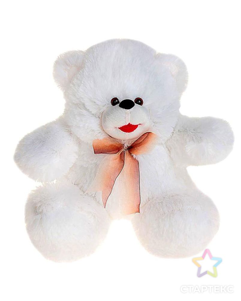 Мягкая игрушка «Медведь с бантом», цвета МИКС арт. СМЛ-43785-1-СМЛ0001675014 4