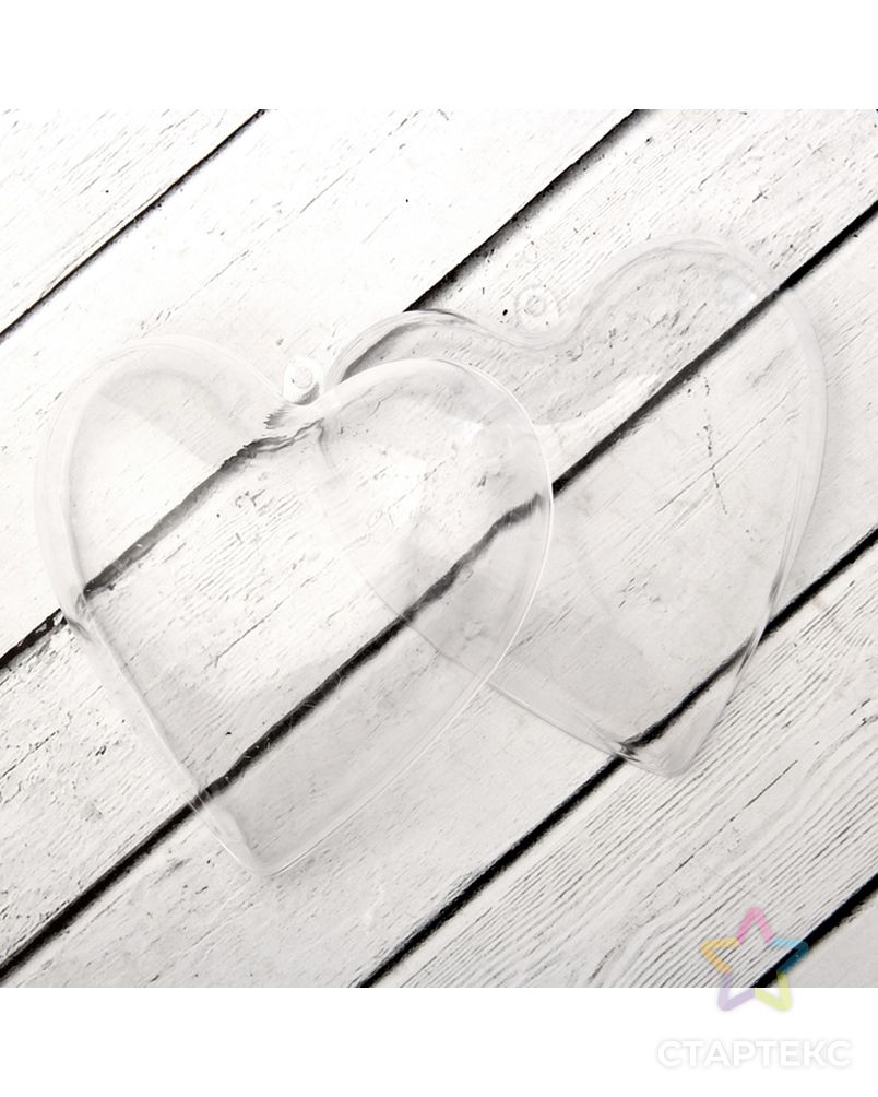 Заготовка-подвеска, раздельные части "Сердце", размер собранной фигуры 10 х 9 х 5 см арт. СМЛ-231030-1-СМЛ0001678174 2