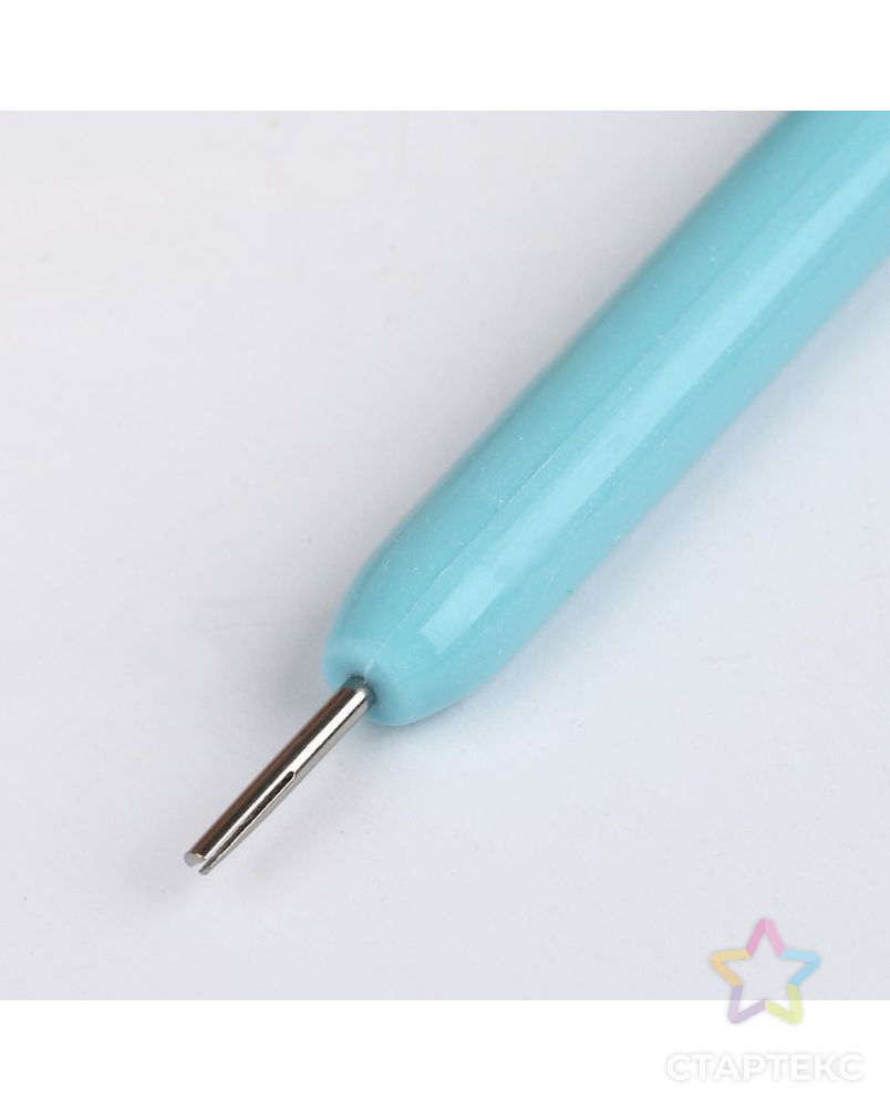 Инструмент для квиллинга с пластиковой ручкой, разрез 0,5 см, длина 10,5 см, МИКС арт. СМЛ-30717-1-СМЛ1682813 3