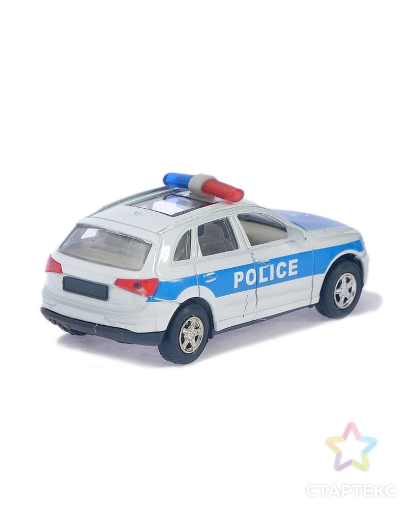 Машина металлическая «Полицейский джип», инерционная, свет и звук, масштаб 1:43 арт. СМЛ-45313-1-СМЛ0001740074 3