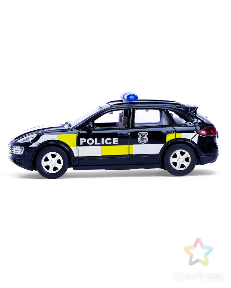 Машина металлическая «Полицейский джип», инерционная, свет и звук, масштаб 1:43 арт. СМЛ-45314-1-СМЛ0001740075 2