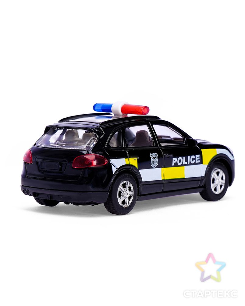 Машина металлическая «Полицейский джип», инерционная, свет и звук, масштаб 1:43 арт. СМЛ-45314-1-СМЛ0001740075 3