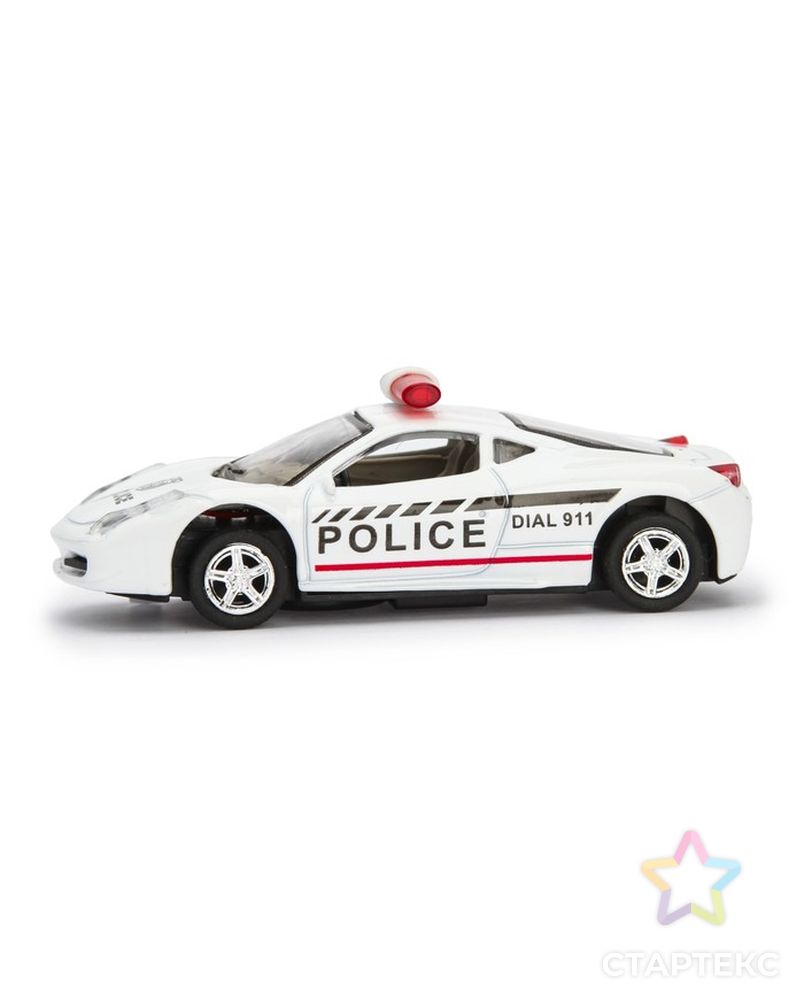Машина металлическая «Полиция», инерционная, свет и звук, масштаб 1:43 арт. СМЛ-45315-1-СМЛ0001740077 3