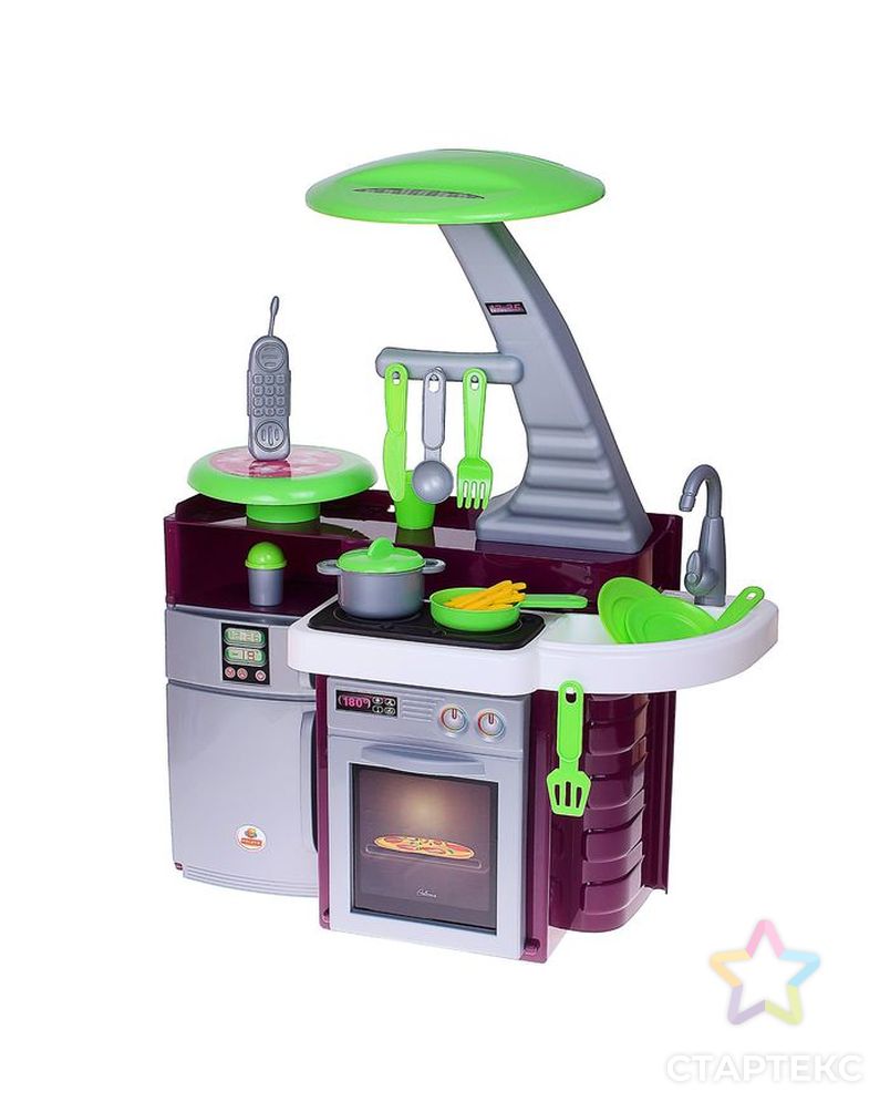 Игровой модуль «Кухня Laura» с варочной панелью, световые и звуковые эффекты, работает от батареек арт. СМЛ-44310-1-СМЛ0001822122 1