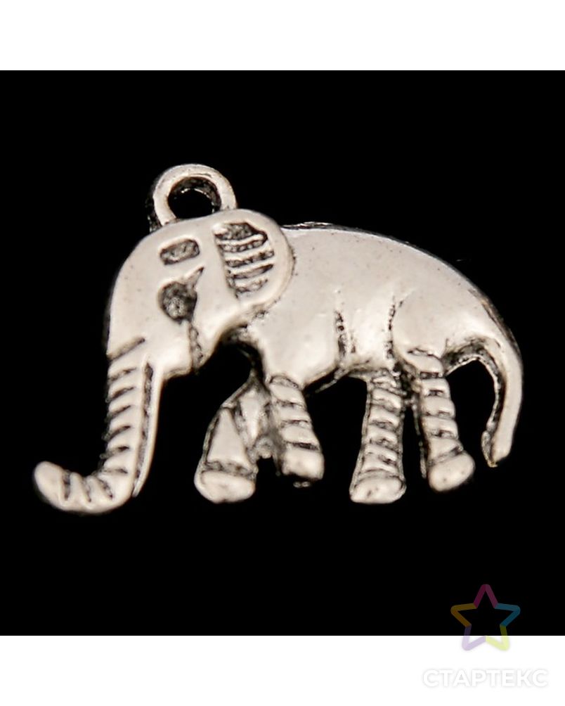 Декор металл "Африканский слон" 2х1,5 см арт. СМЛ-2114-1-СМЛ1837881 2