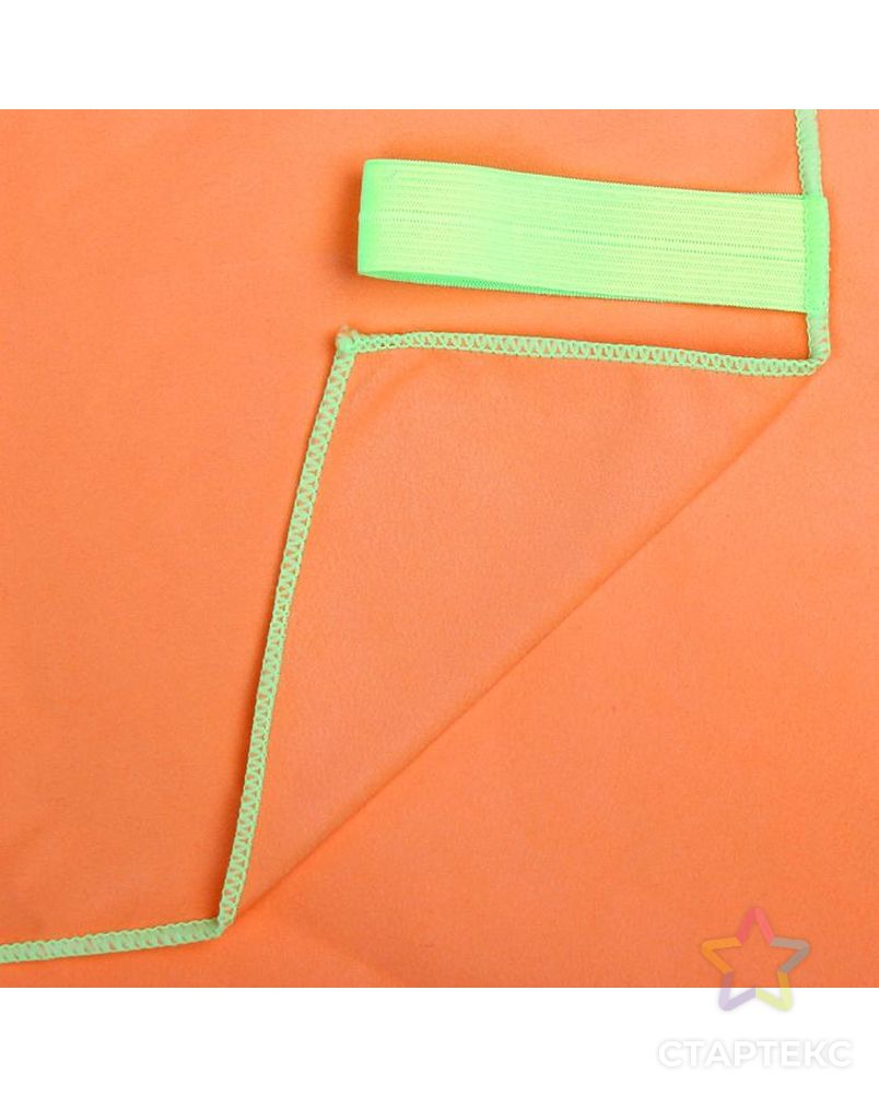 Спортивное полотенце ONLITOP, размер 80х130 см, оранжевый, 200 г/м2 арт. СМЛ-19764-1-СМЛ1868803 4