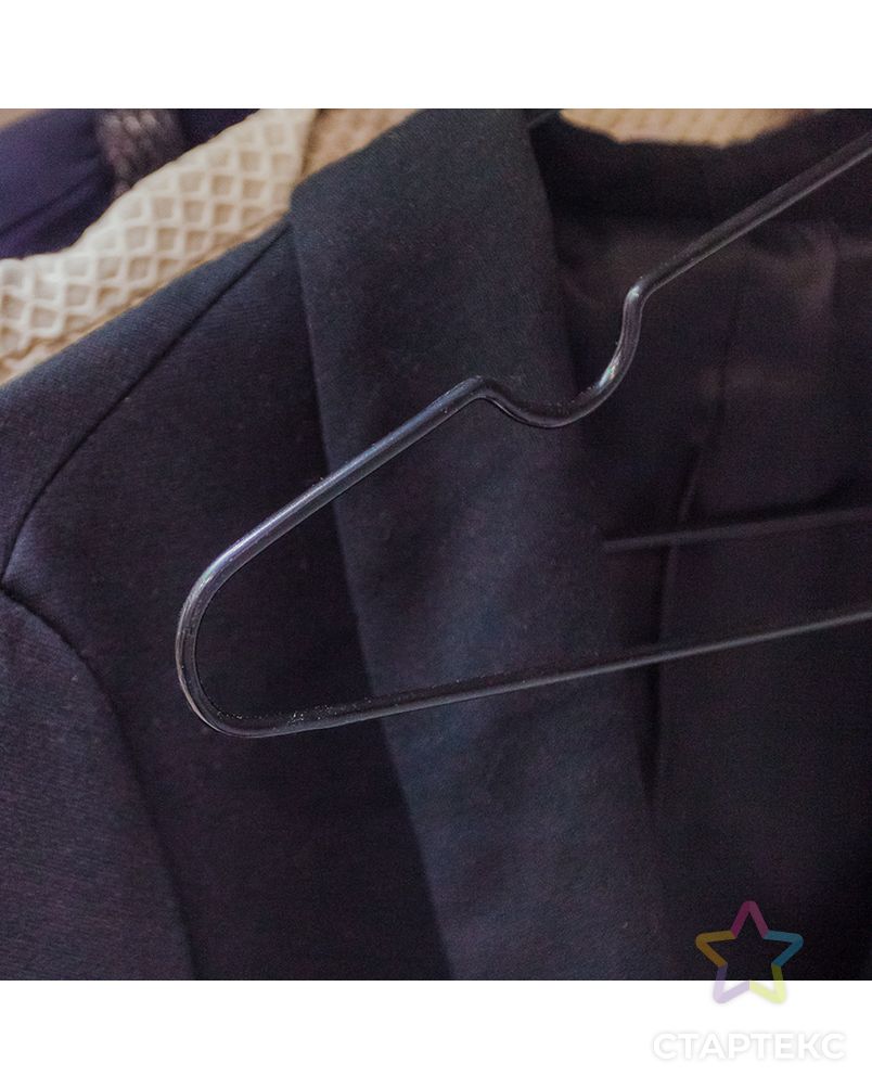 Вешалка-плечики для одежды Доляна, размер 40-44, антискользящее покрытие, цвет нежно-голубой арт. СМЛ-176117-11-СМЛ0001887442 6