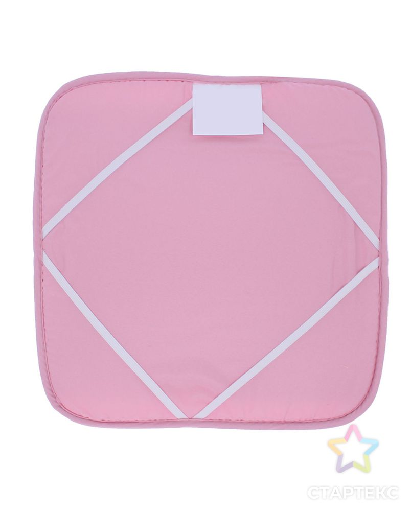 Набор подушек на стул (2 шт.), размер 34х34 ± 2 см, цвет розовый арт. СМЛ-2262-1-СМЛ1911676 2