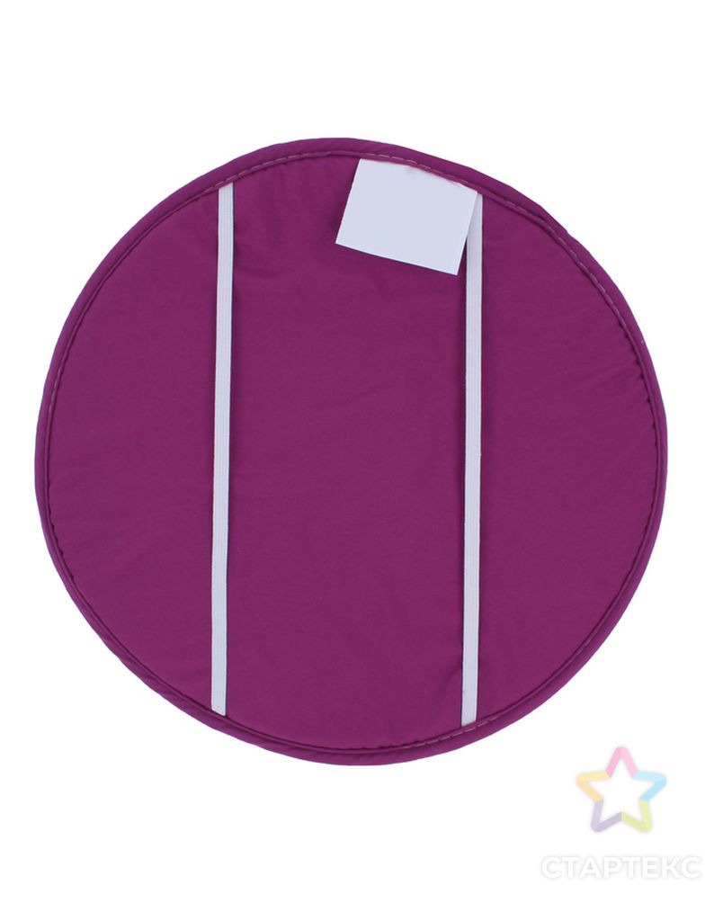 Набор подушек на стул - 2 шт., круглая, диаметр 34 см +- 2 см, цвет Фиолетовый арт. СМЛ-2264-1-СМЛ1911678 2