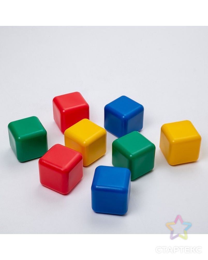 Набор цветных кубиков, 12 штук, 12 х 12 см арт. СМЛ-111281-4-СМЛ0001930539 2