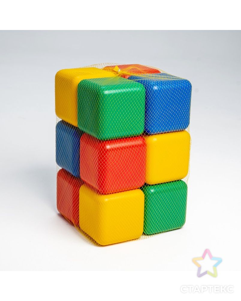 Набор цветных кубиков, 12 штук, 12 х 12 см арт. СМЛ-111281-1-СМЛ0001930542 3