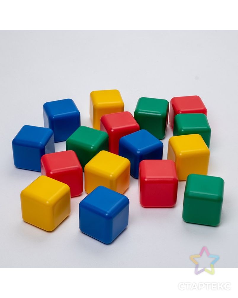 Набор цветных кубиков, 12 штук, 12 х 12 см арт. СМЛ-111281-3-СМЛ0001930544 2