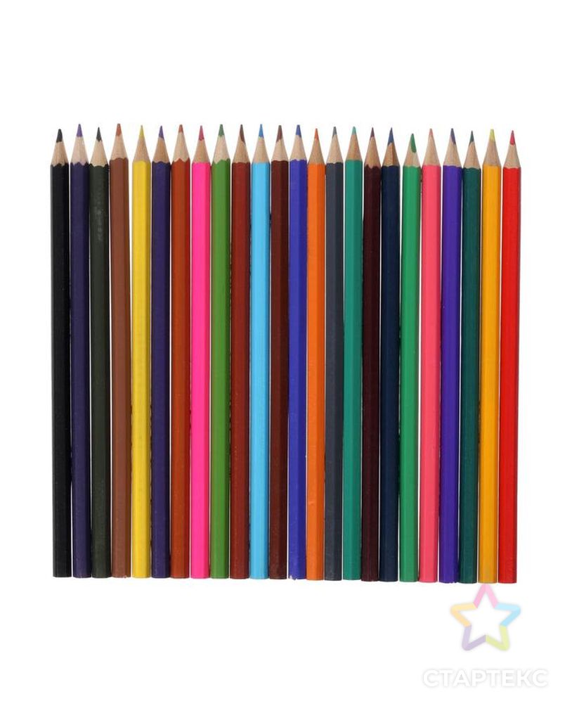 Карандаши 24 цвета, в металлическом пенале, заточенные арт. СМЛ-173226-1-СМЛ0001980001