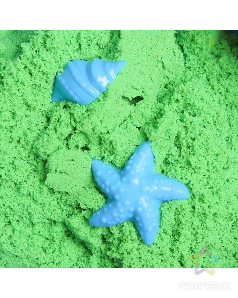 Космический песок зелёный, 2 кг арт. СМЛ-203567-1-СМЛ0001987268 3