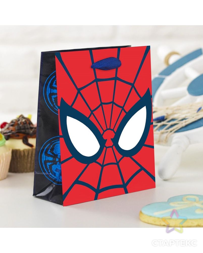 Пакет ламинированный вертикальный "Ты- супергерой", Человек-паук, 31 х 40 х 11 см арт. СМЛ-96012-1-СМЛ0002019749 1
