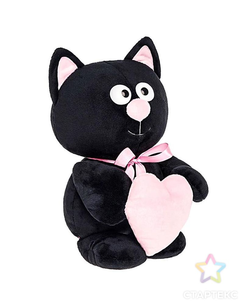 Мягкая игрушка «Котик с сердцем», цвет серый, 30 см арт. СМЛ-100504-2-СМЛ0002057691 2