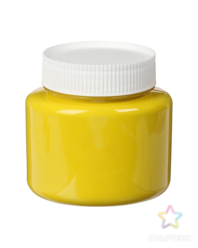 Гуашь художественная «Спектр», 220 мл, жёлтая, в банке арт. СМЛ-189097-1-СМЛ0002121414 2