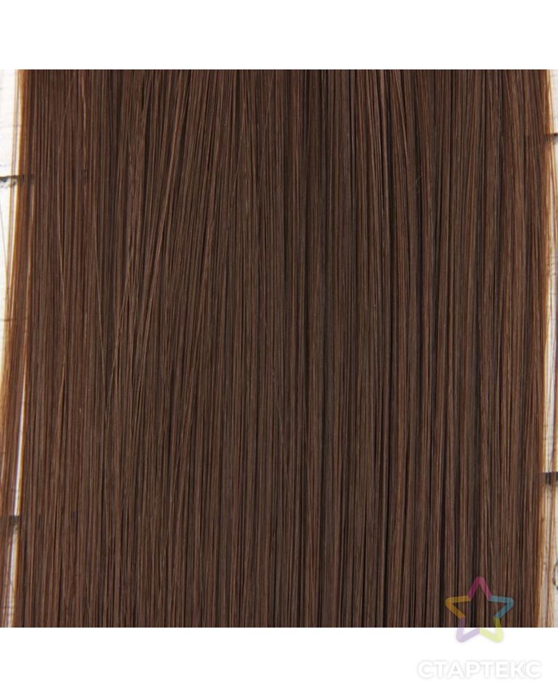 Трессы для кукол "Прямые" длина волос 25 см, ширина 100 см, цвет № 6К арт. СМЛ-3289-1-СМЛ2125925 3