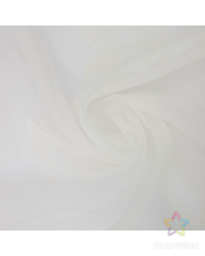 Тюль "Этель" Цветочная иллюзия (белый) без утяжелителя, ширина 135 см, высота 270 см арт. СМЛ-30351-1-СМЛ2129889 3