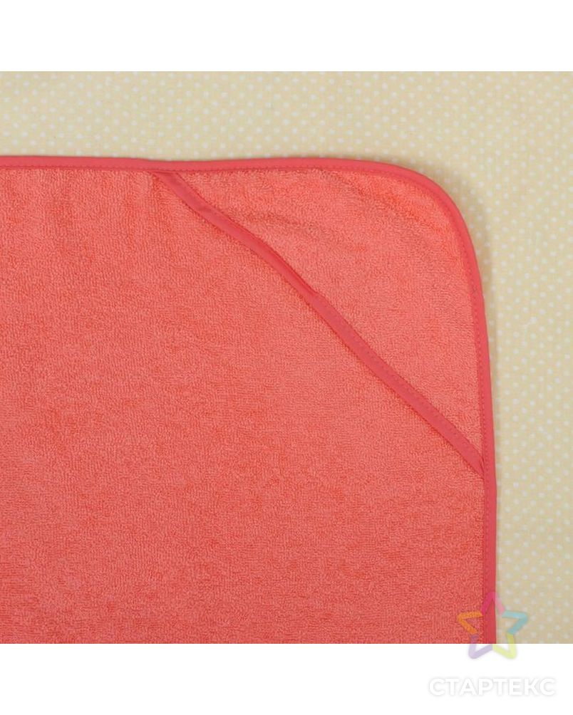 Полотенце-накидка махровое котик, 75×125 см, розовый, Хл, 300 г/м² арт. СМЛ-34218-2-СМЛ2138374 4