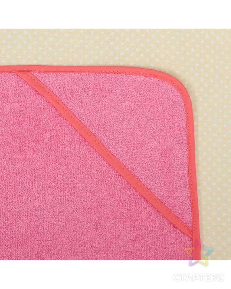 Полотенце-накидка махровое котик, 75×125 см, розовый, Хл, 300 г/м² арт. СМЛ-34218-1-СМЛ2138375