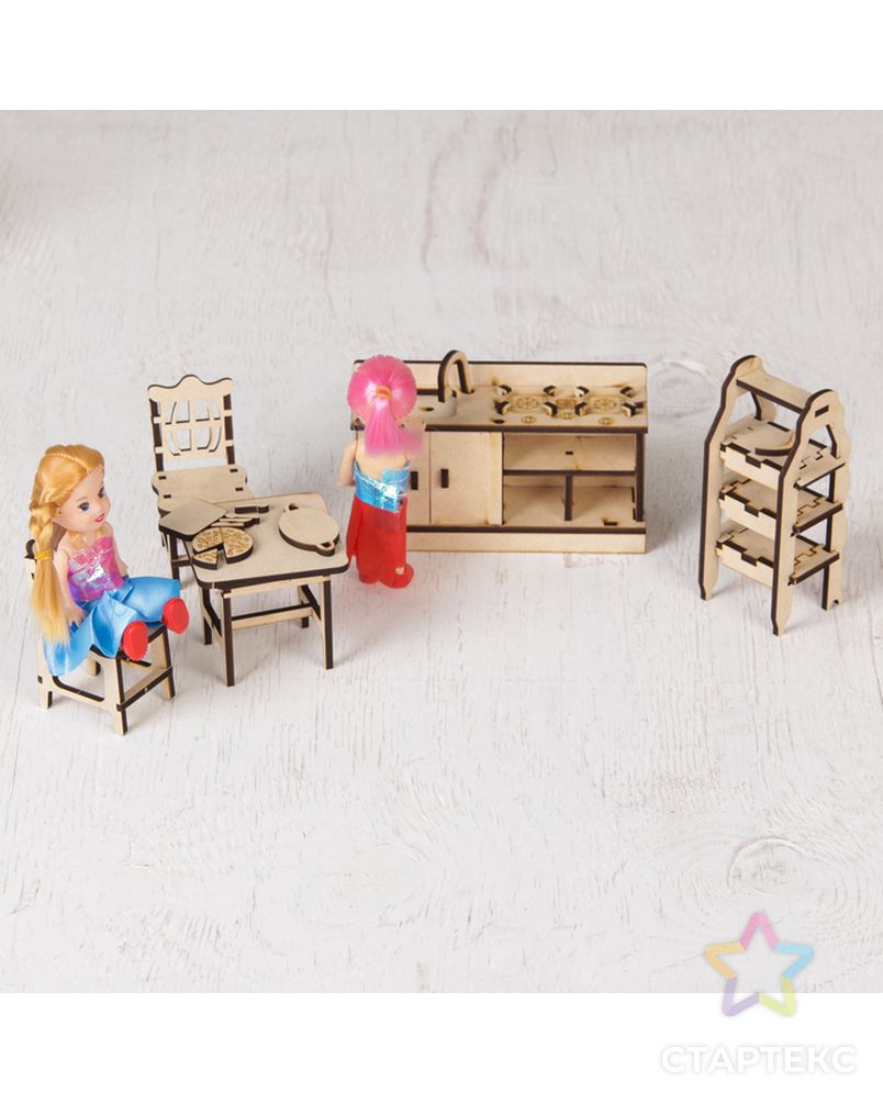 Кукольная мебель "Кухня" арт. СМЛ-3820-1-СМЛ2258467