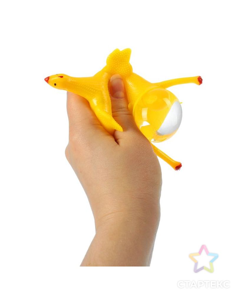 Мялка «Курица», с водой, с яйцом, цвет жёлтый арт. СМЛ-47168-1-СМЛ0002260287 2