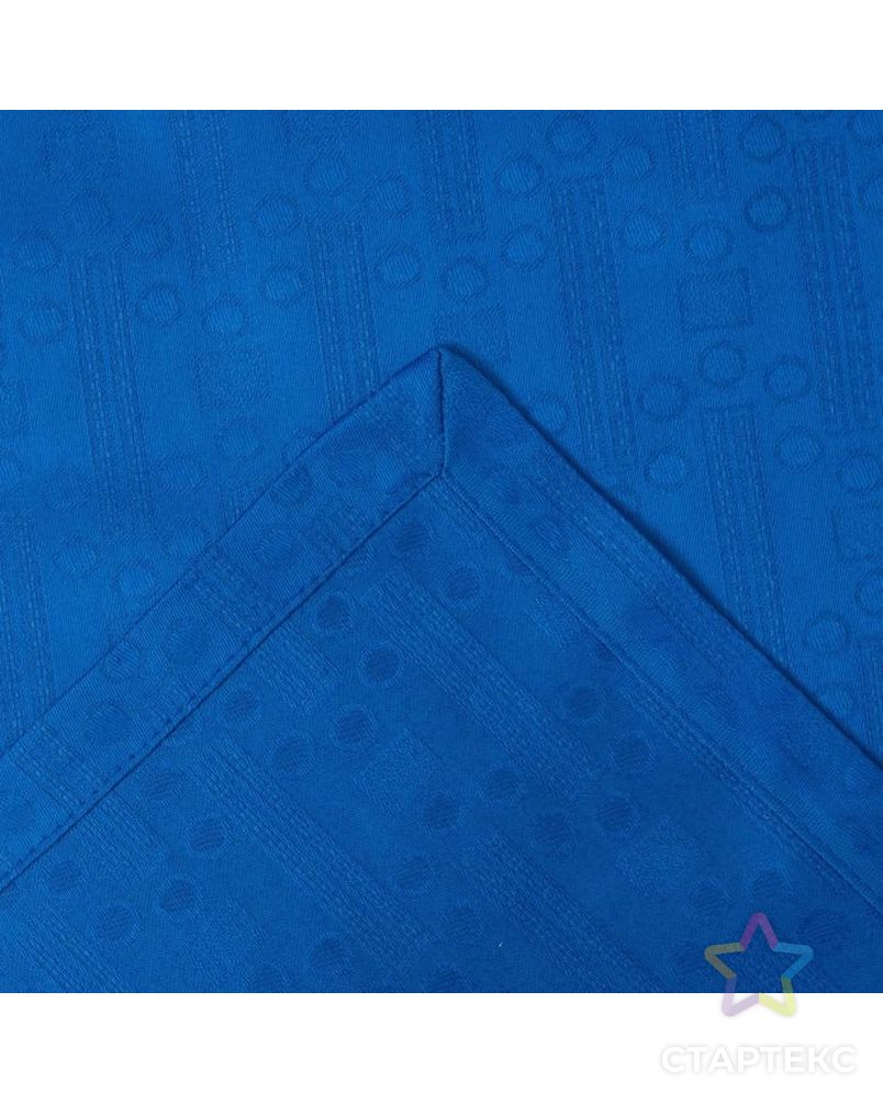Набор столовый "Этель" Абстракция цв.Синий(скат140*140,салф 40*40-4шт), 100% хл арт. СМЛ-19952-1-СМЛ2281142 4