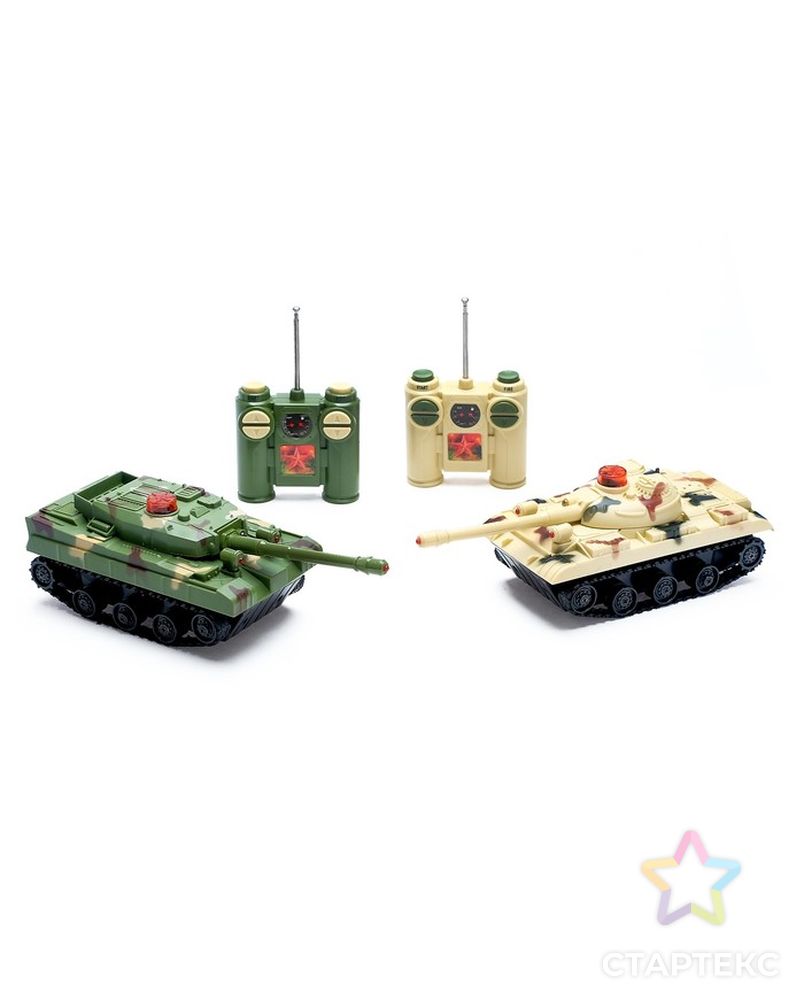 Танковый бой «Танковое сражение», на радиоуправлении, 2 танка, свет и звук арт. СМЛ-52050-1-СМЛ0002289424 1