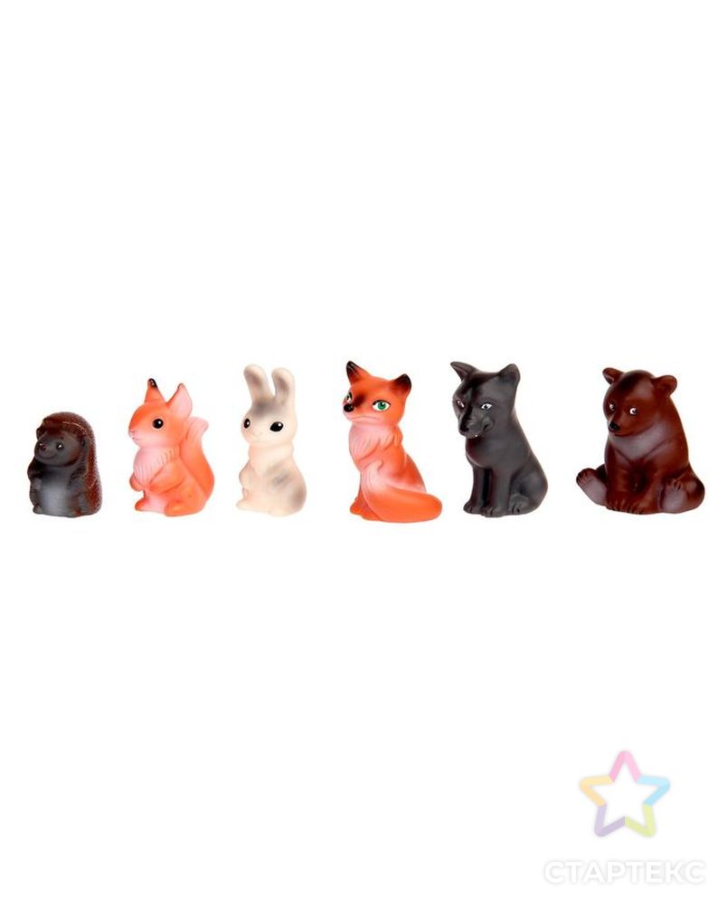 Набор резиновых игрушек «Животные леса» арт. СМЛ-110256-1-СМЛ0002292350 1