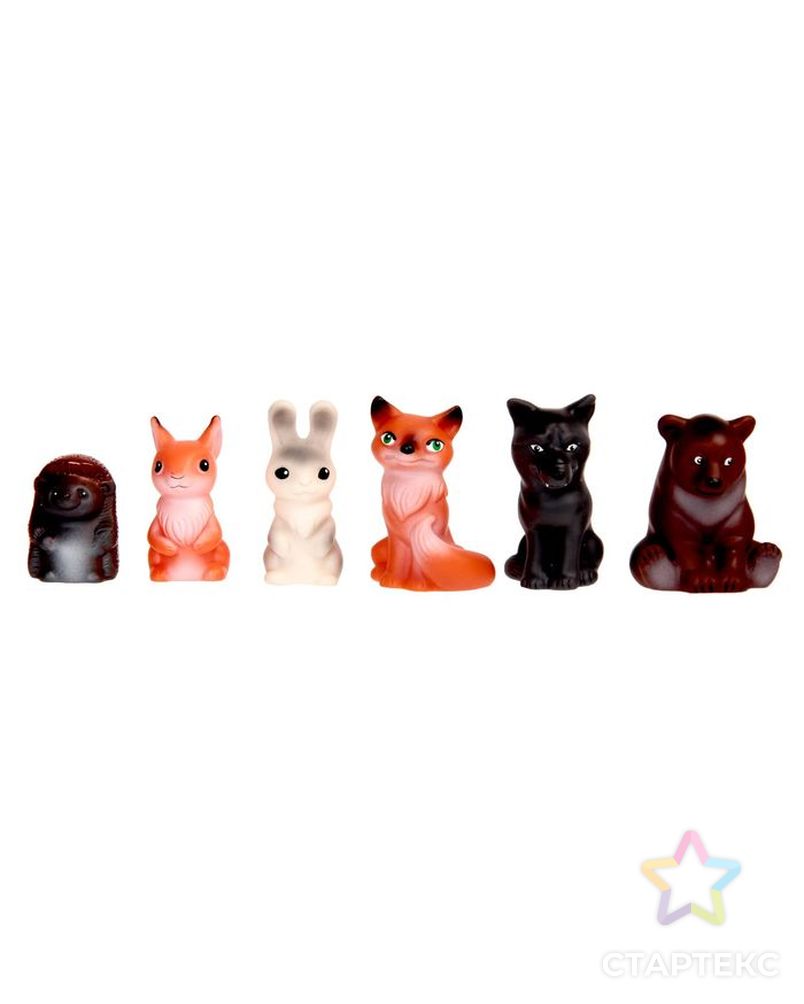 Набор резиновых игрушек «Животные леса» арт. СМЛ-110256-1-СМЛ0002292350 2
