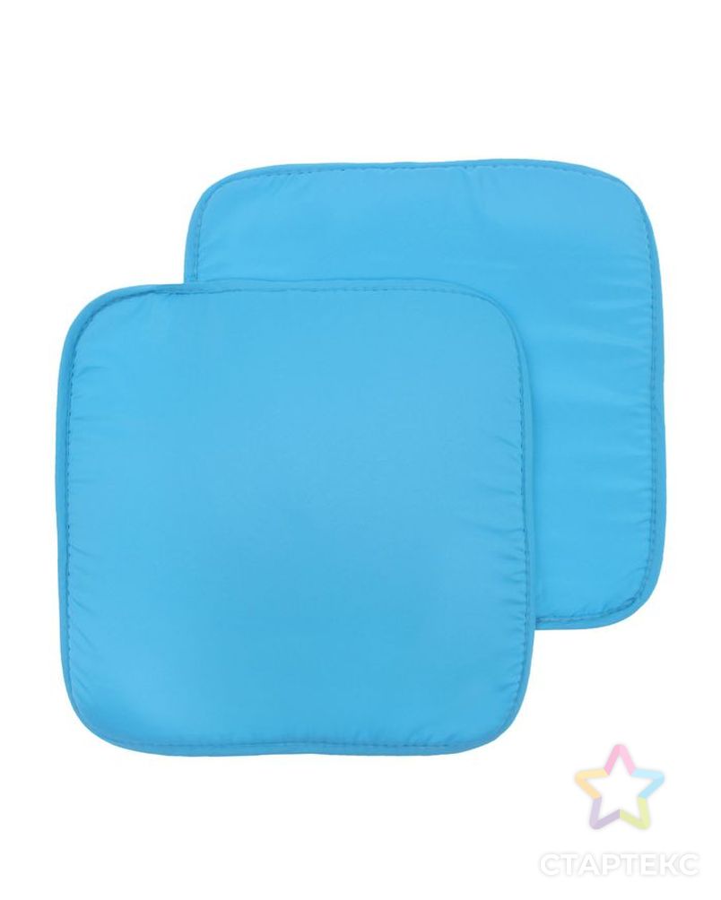 Набор подушек на стул (2 шт.), размер 34х34 ± 2 см, цвет голубой арт. СМЛ-37133-1-СМЛ0002295128 1