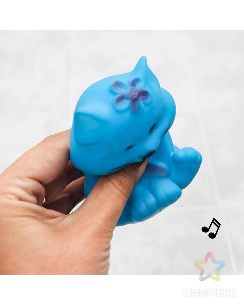 Игрушка для ванны «Котик» с пищалкой арт. СМЛ-47664-1-СМЛ0002300097 8