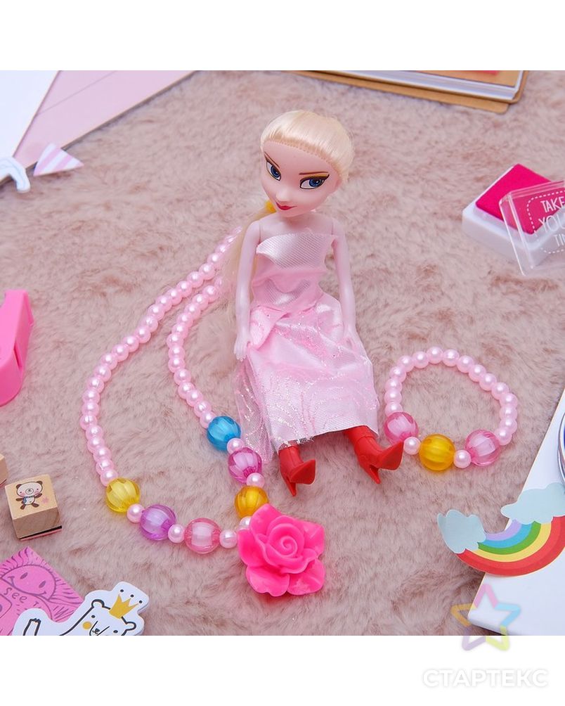Комплект детский "Выбражулька" 3 предмета: кукла, кулон, браслет, сердце арт. СМЛ-21376-3-СМЛ2308450 2