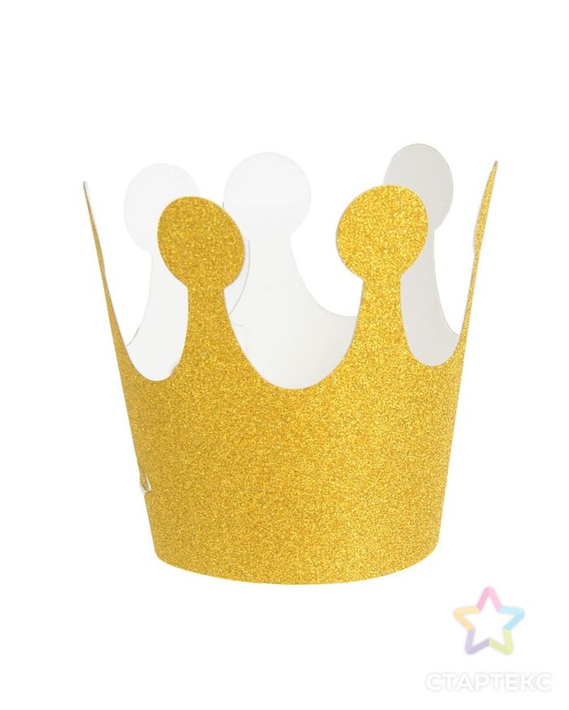 Карнавальная корона «Великолепие», на резинке, цвет серебряный арт. СМЛ-100696-2-СМЛ0002311663 1