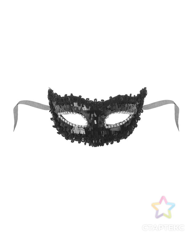 Карнавальная маска «Венеция», цвет чёрный арт. СМЛ-98849-1-СМЛ0002311751 2
