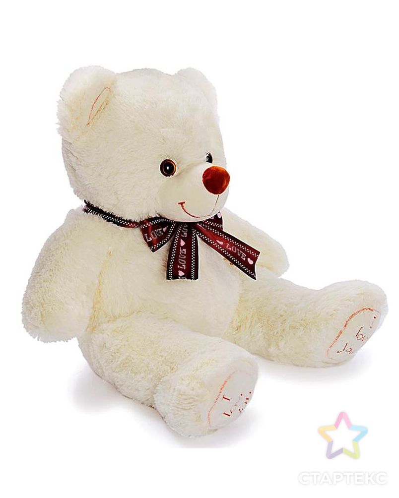 Мягкая игрушка «Медведь Феликс», 70 см, цвет молочный, МИКС арт. СМЛ-100513-1-СМЛ0002325977 2