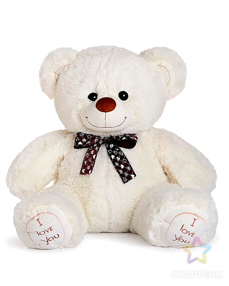 Мягкая игрушка «Медведь Феликс», 70 см, цвет молочный, МИКС арт. СМЛ-100513-1-СМЛ0002325977 3