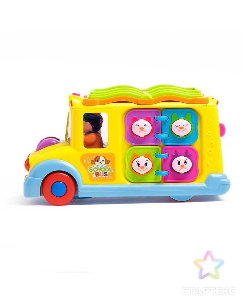 Развивающая игрушка «Автобус», световой и звуковой эффект арт. СМЛ-47716-1-СМЛ0002329853 5