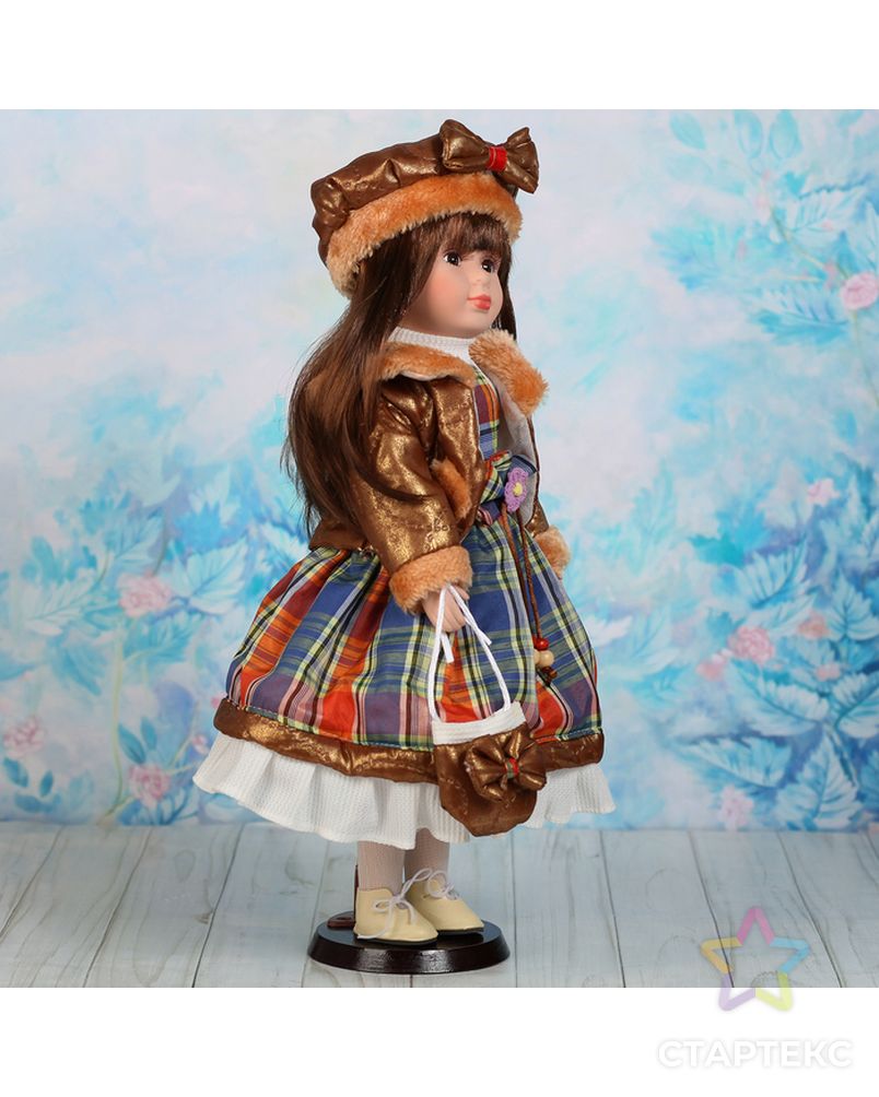 Кукла коллекционная "Цветана в коричневом" 40 см арт. СМЛ-133674-1-СМЛ0002346284