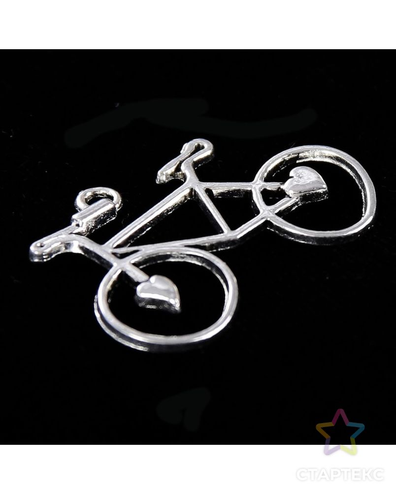 Декор металл для творчества "Велосипед с сердцами" (А15503) 2,4х3,1 см арт. СМЛ-30650-1-СМЛ2351709 2