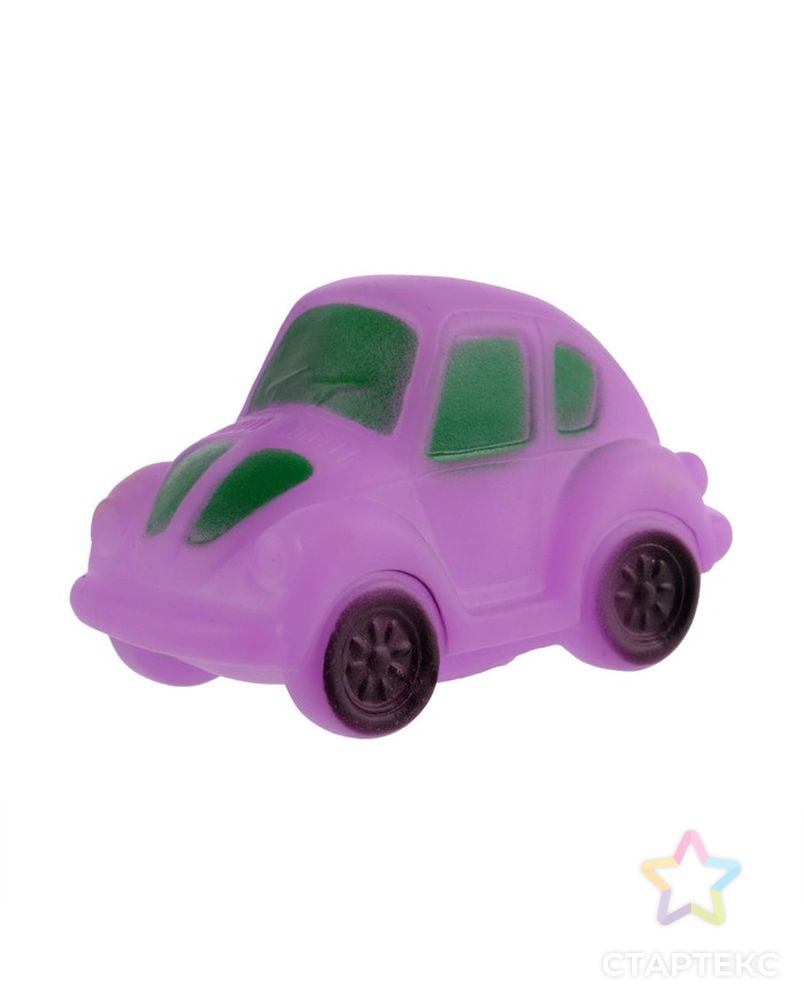 Игрушка для ванны «Машинка», с пищалкой, цвет МИКС арт. СМЛ-47666-1-СМЛ0002351900 1