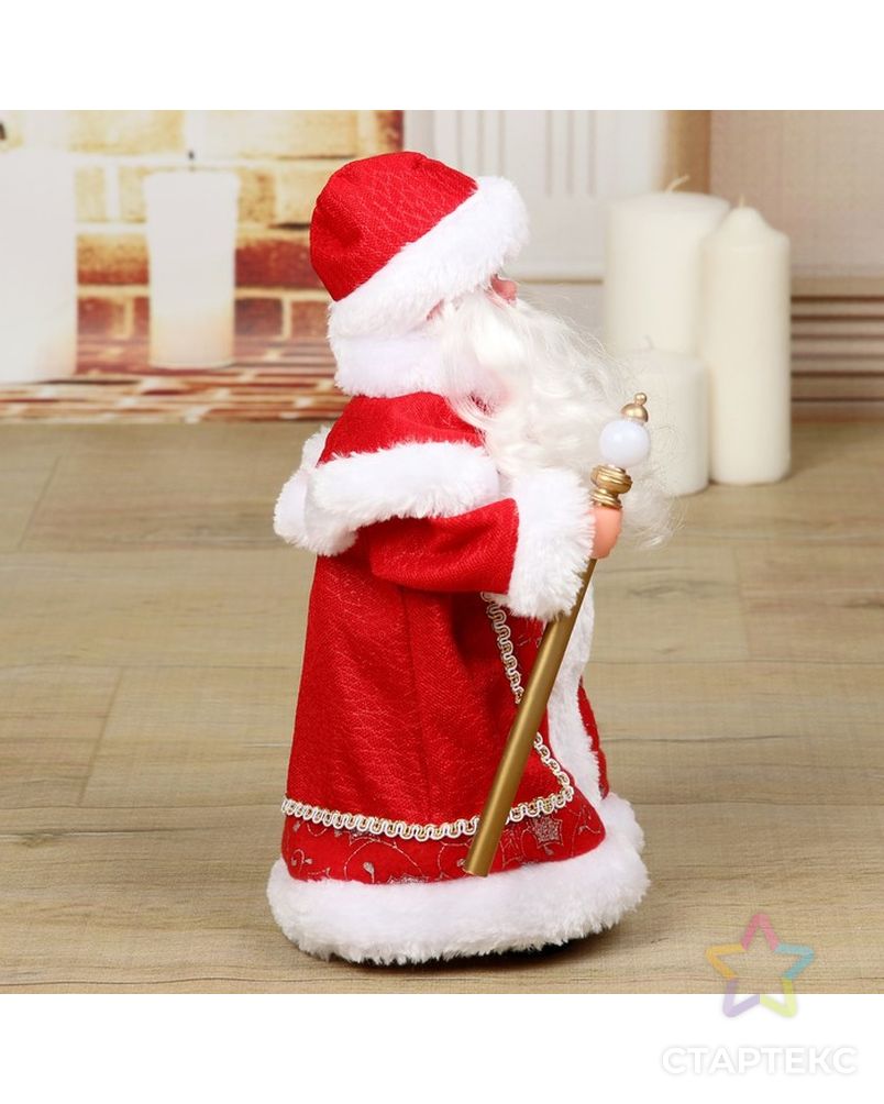 Дед Мороз, в красной шубе, с посохом арт. СМЛ-48025-1-СМЛ0002359012 2