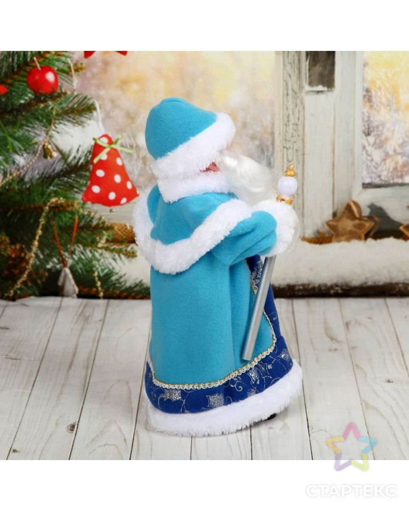 Дед Мороз, в синей шубе, с посохом арт. СМЛ-48026-1-СМЛ0002359013 4