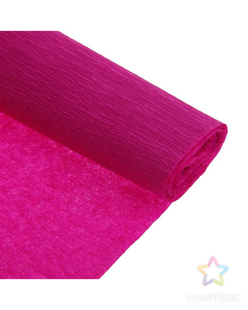Бумага креповая поделочная гофро Koh-I-Noor 50 x 200 см 9755/04 розовая тёмняя, в рулоне арт. СМЛ-203750-1-СМЛ0002364443 2