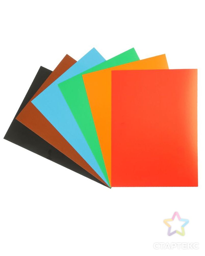 Картон цветной двусторонний 7 листов, 7 цветов «Каляка-Маляка», 195 х 265 мм, мелованный арт. СМЛ-179487-1-СМЛ0002371027 2