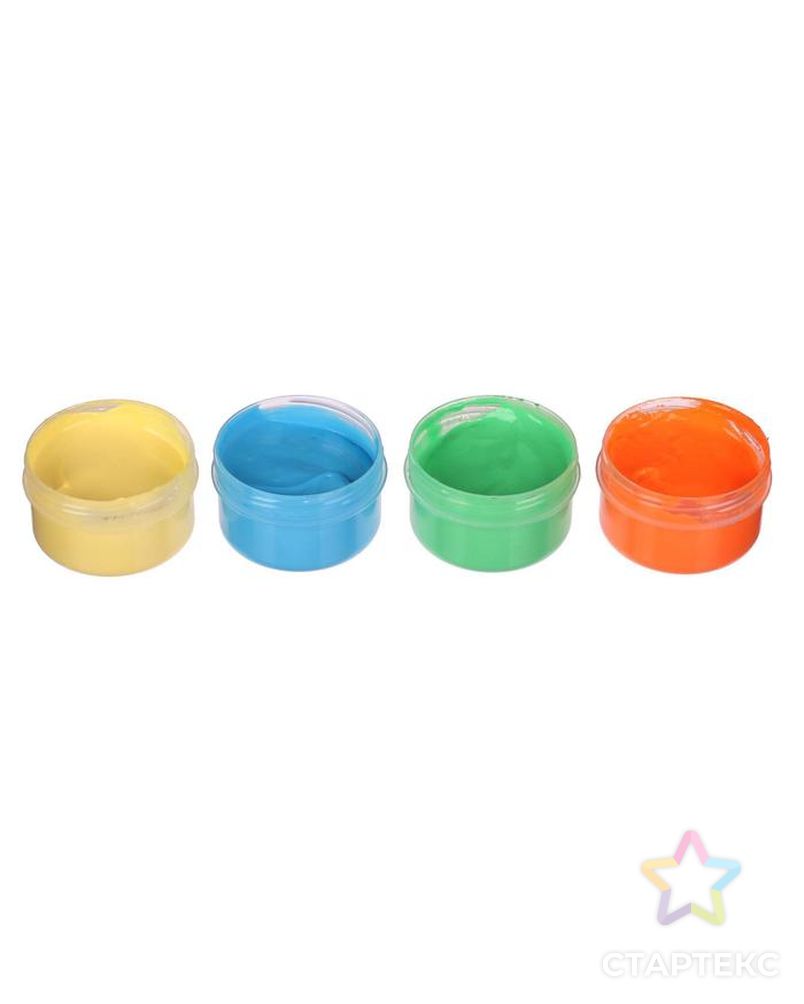 Краски пальчиковые пастельные, набор 6 цветов х 60 мл, «Каляка-Маляка», для малышей арт. СМЛ-203777-1-СМЛ0002371073 5