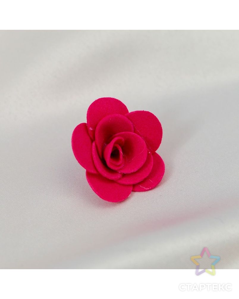Набор цветов для  декора "Роза", из фоамирана, D= 3 см, 10 шт, красный арт. СМЛ-4542-1-СМЛ2375140 2